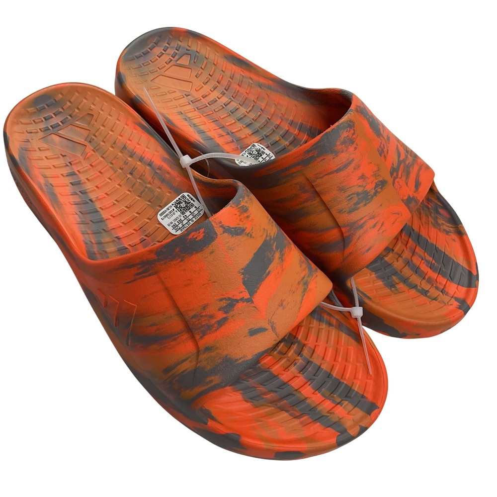 Adidas lightshift Slides dusky Orange impact Swirl Sandals JR4575 Mens 8